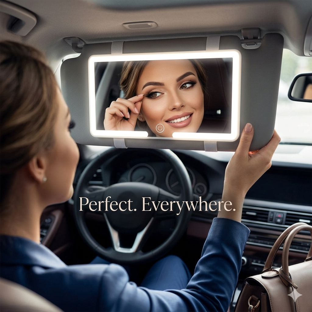 Car LED Vanity Mirror