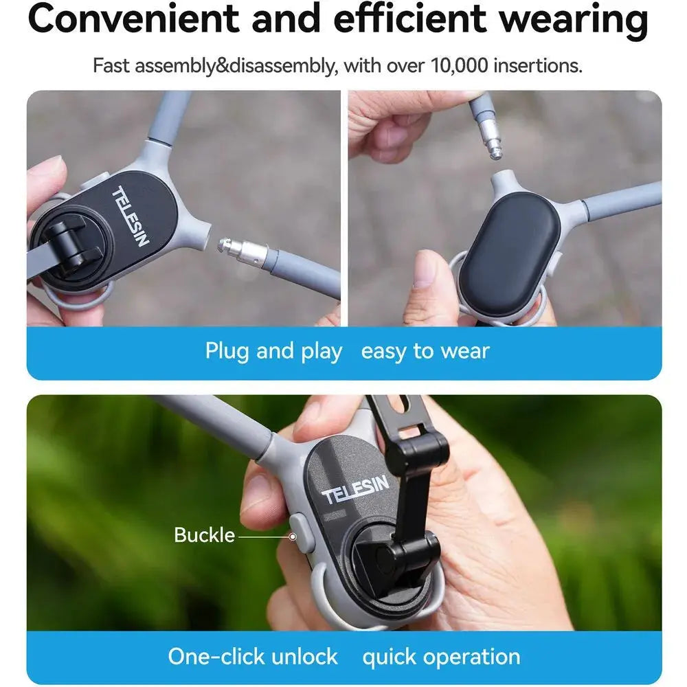 Magnetic Neck Phone Stand DropArabia