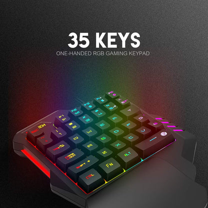 Fantech Archer K512 One-Handed RGB Gaming Keyboard
